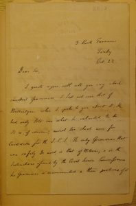 Letter from Max Müller