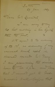 Letter from Herbert Allen Giles