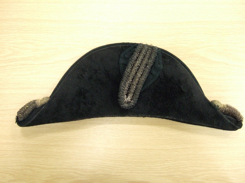 Sir Richard Burton’s consular hat which was on display with his cane in the Council Room.