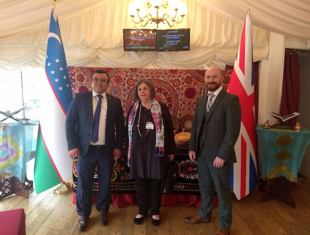 Image of staff at Uzbekistan reception